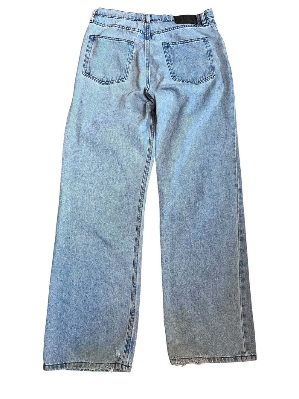 BDG Skate Fit Jeans 31x32 Light Wash Cotton Distressed Wide Leg Relaxed